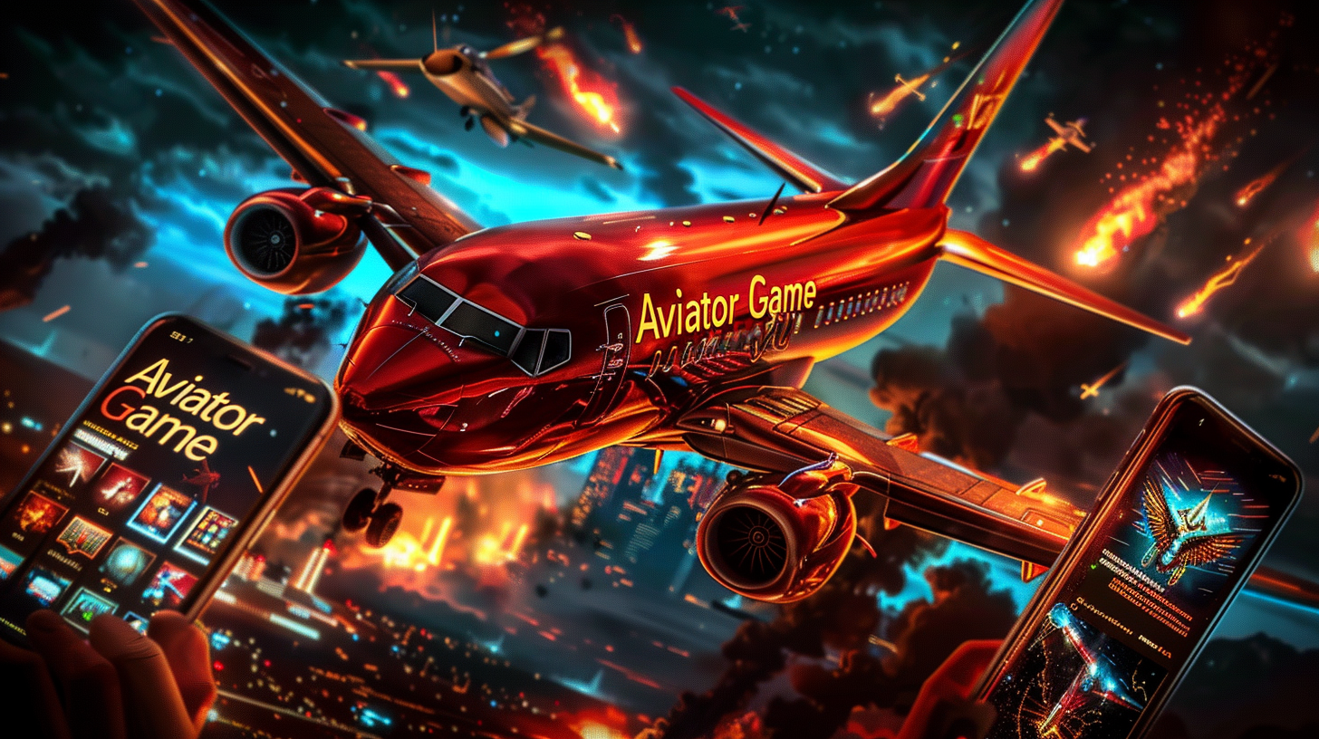 A red jet flying over a city in tk333 Aviator, showing the game’s thrill.